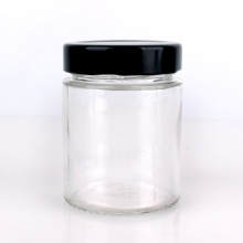 kitchen 160ml 5oz wide mouth glass honey pickle jam jars with metal twist off cap